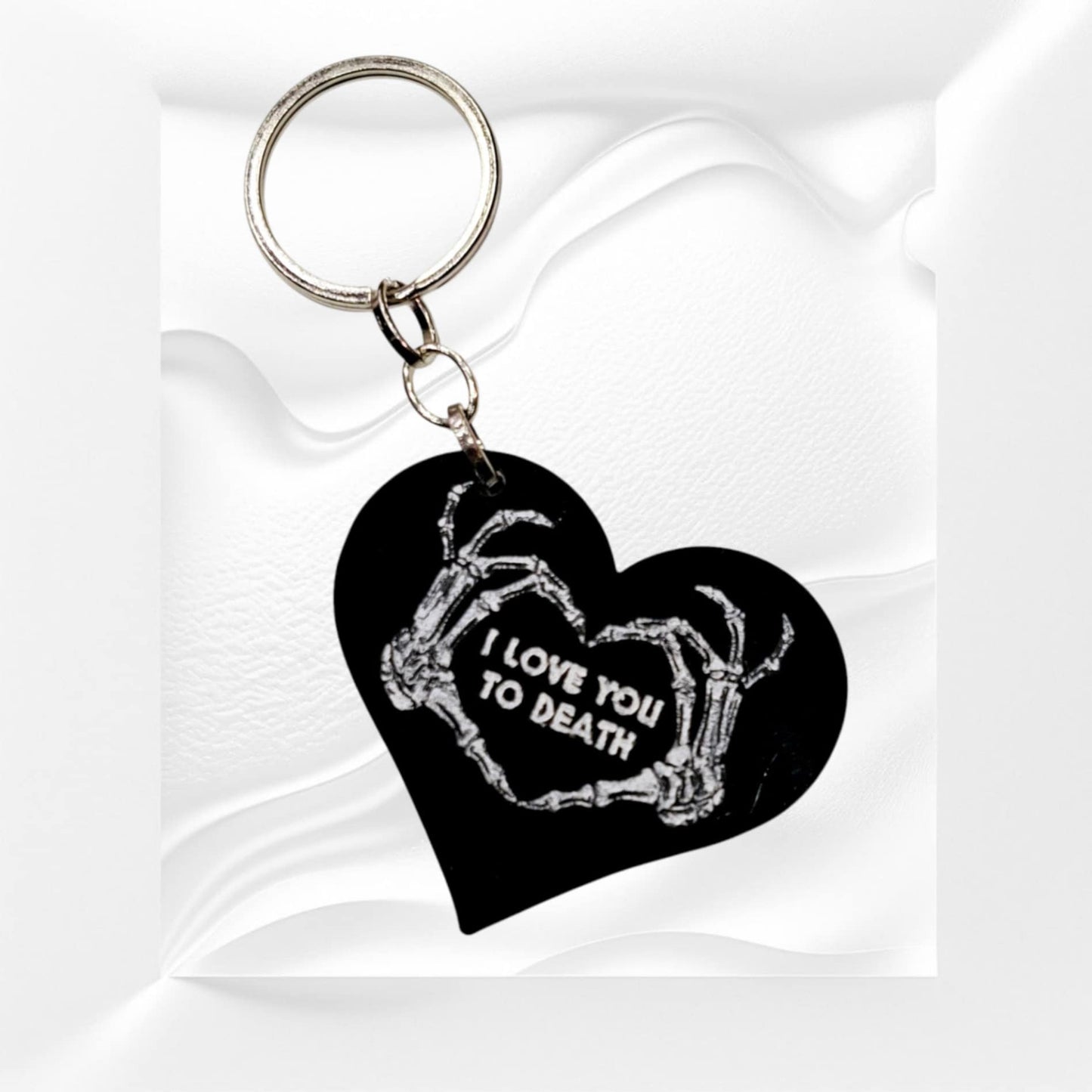 Μπρελόκ καρδιά ''i love you to death''
