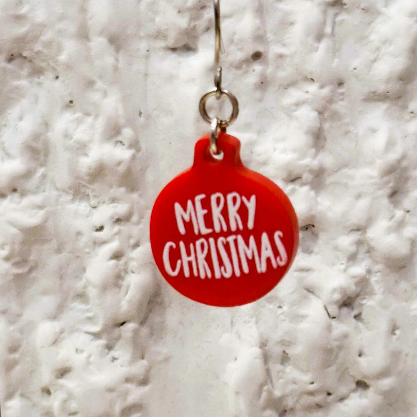 Χριστουγεννιάτικα σκουλαρίκια Merry Christmas
