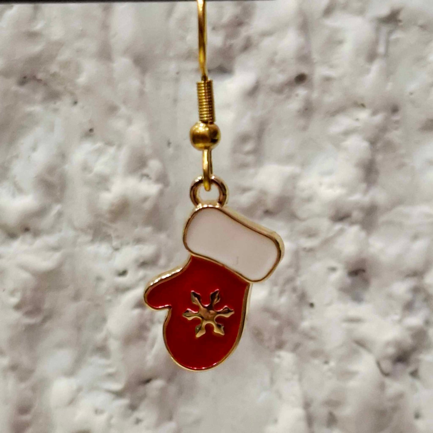 Σκουλαρίκια χριστουγεννιάτικα γαντάκια