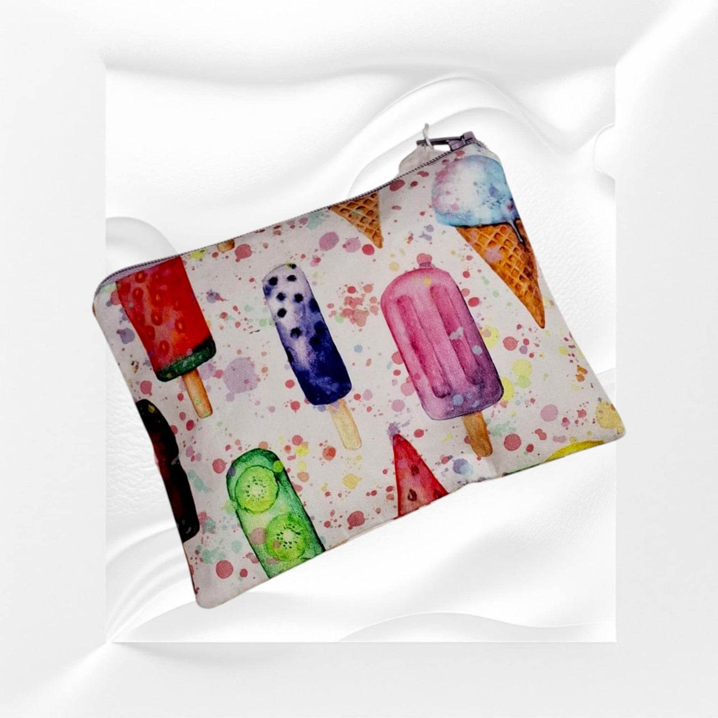 Χειροποίητο πορτοφολάκι παγωτό ξυλάκι