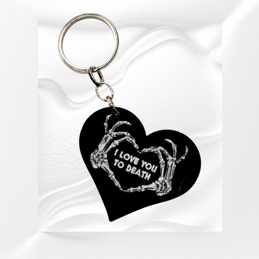 Μπρελόκ καρδιά ''i love you to death''