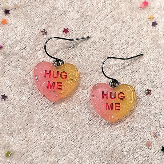 Σκουλαρίκια καρδούλες Hug Me.