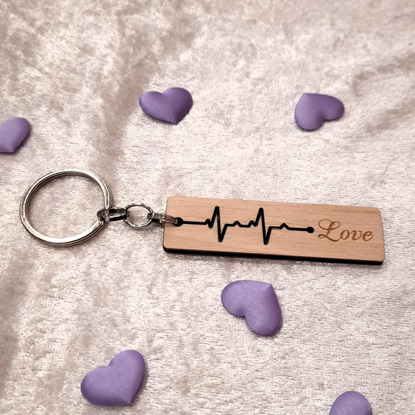 Ξύλινο μπρελόκ love