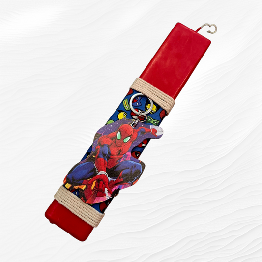 Κόκκινη αρωματική λαμπάδα spiderman