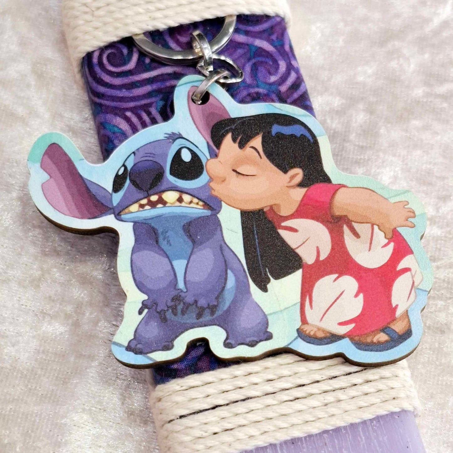 Λιλά αρωματική λαμπάδα Lilo and Stitch