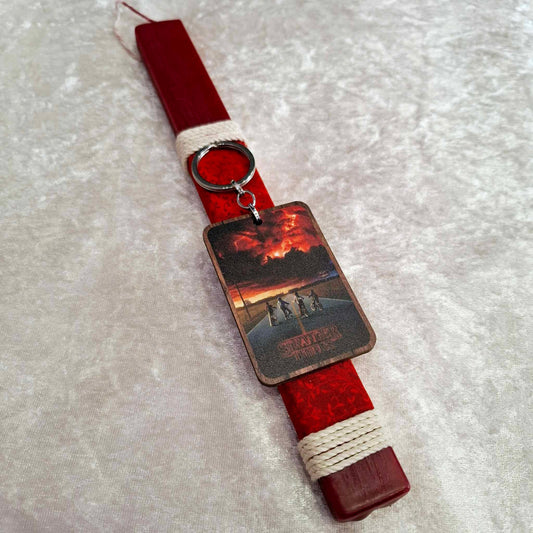 Κόκκινη αρωματική λαμπάδα Stranger Things