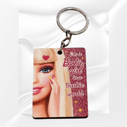 Ξύλινο μπρελόκ Barbie