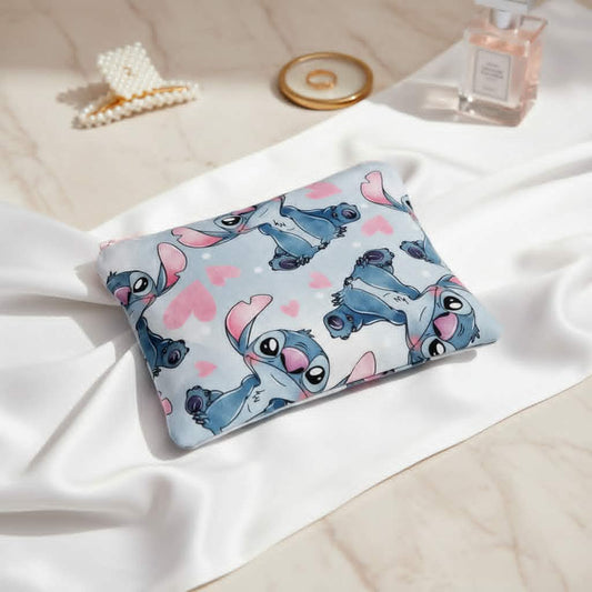 Χειροποίητο βαμβακερό πορτοφολάκι Stitch