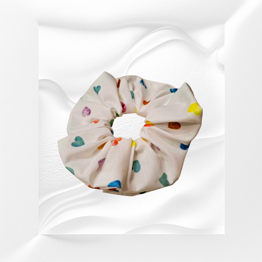 Scrunchie μικρές καρδούλες